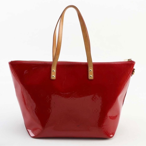 Louis Vuitton Bellevue GM Tote Bag in Pomme D’amour Vernis and Vachetta Leather! - Picture 5 of 10